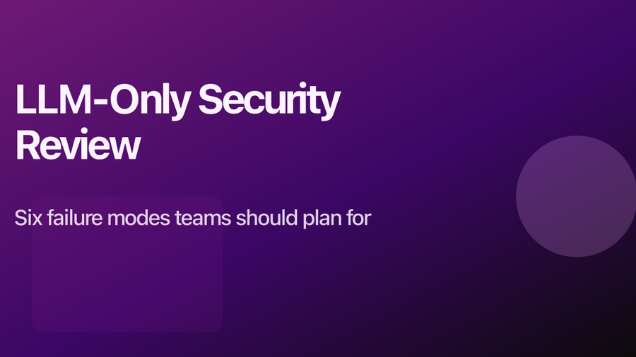 An LLM Security Scanning and Review is a strong assist but a weeak gate. Why a `/security-review` slash command or agent harness is not a drop-in replacement for deterministic scanners yet: nondeterminism, confabulation, latency, cost, exploitability of generated code, and findings variance—grounded in how agent loops work and what BaxBench measures.