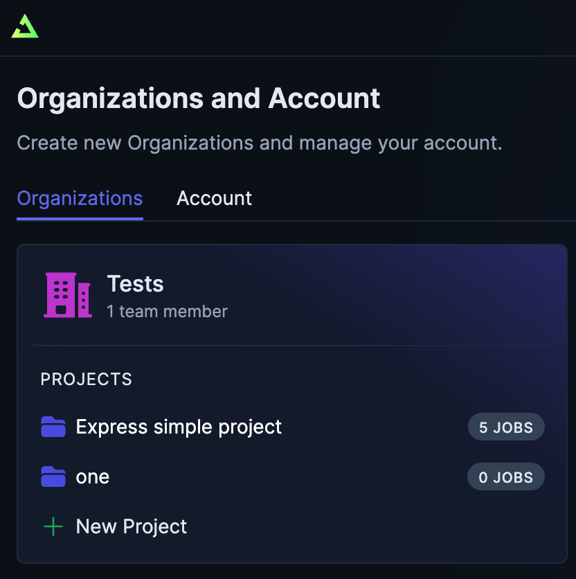 trigger.dev organization setup